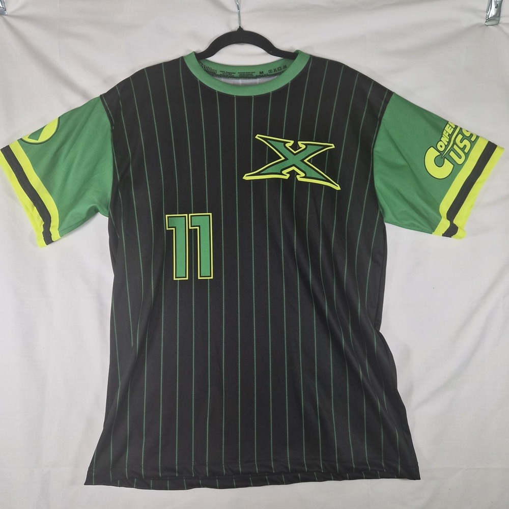 Xtreme ASP Conference CUSSA Jersey Shirt Mens Medium Black Green Athletic Sports